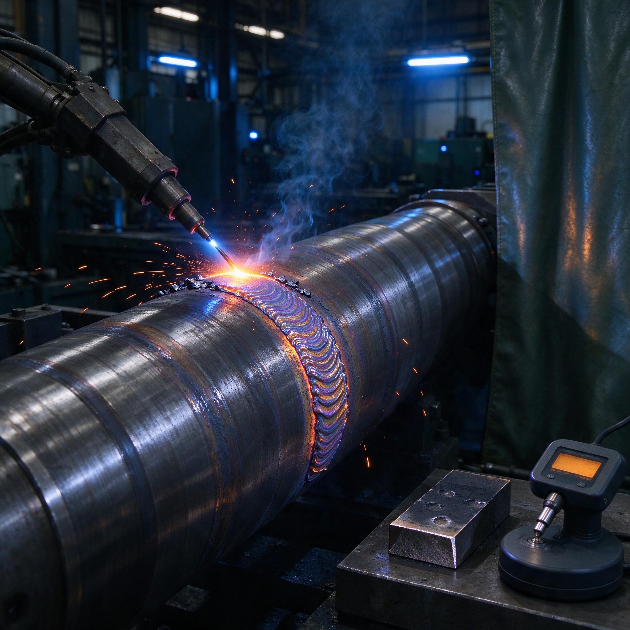 Износостойкая наплавка порошковой проволокой Fe-Cr-C: режимы и твердость