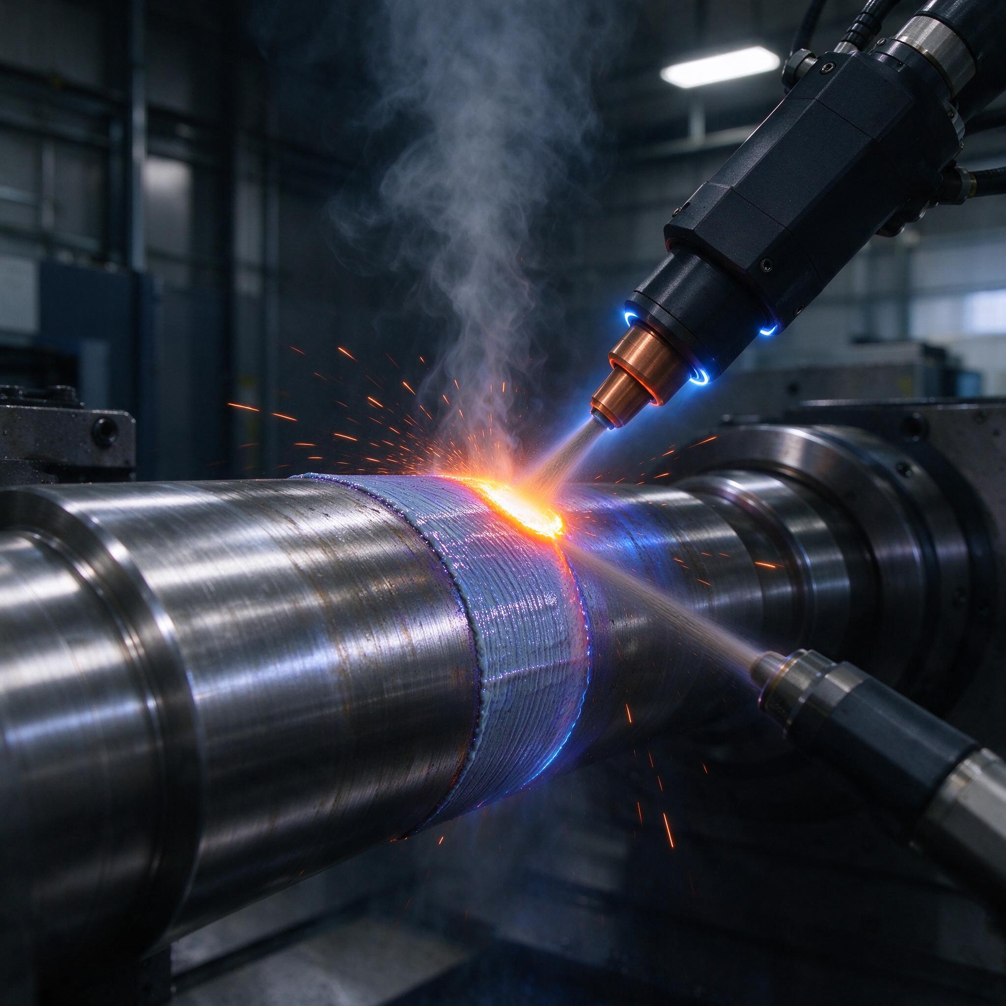 Лазерная наплавка LMD: восстановление валов слоем Inconel 625